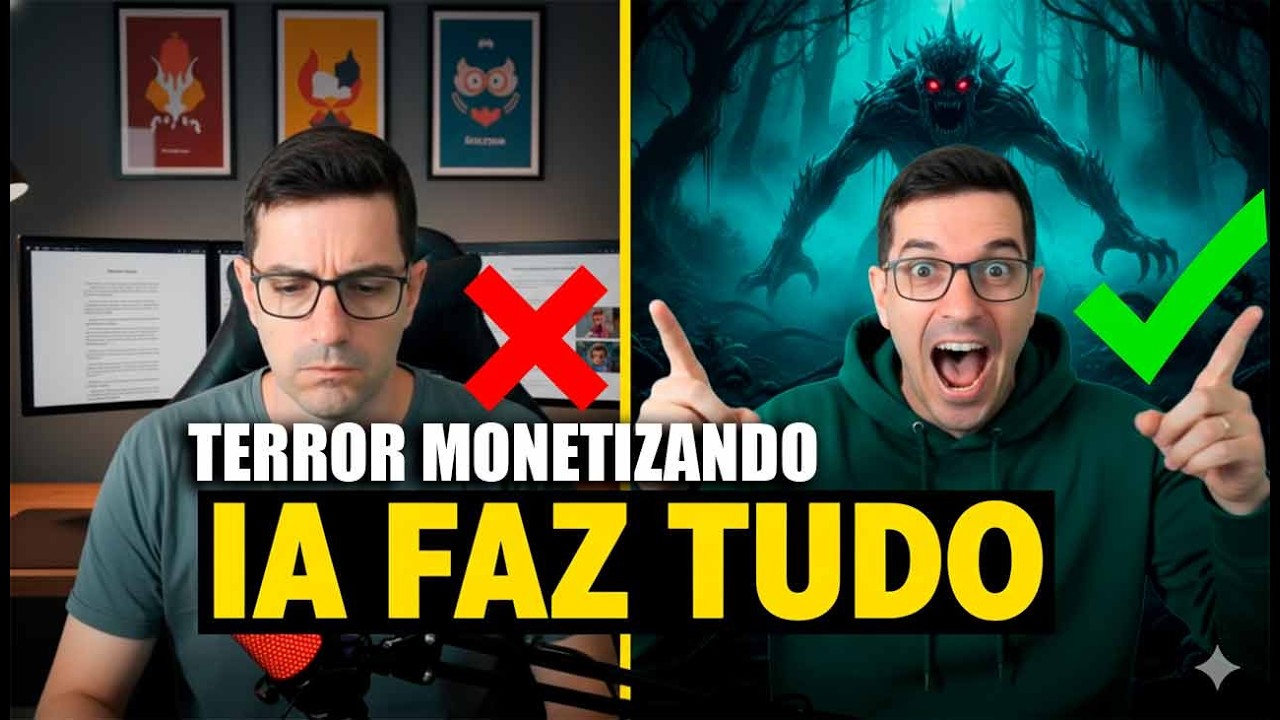 FERRAMENTA GRÁTIS: Crie Canal Dark de Terror com IA (Viraliza Rápido)