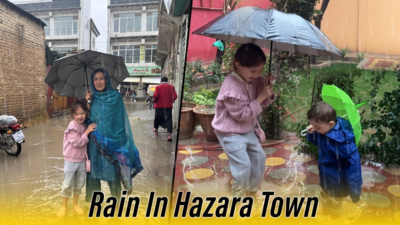 Beautiful Raining in Hazara Town, Quetta Pakistan & Making Bolani S2 EP117