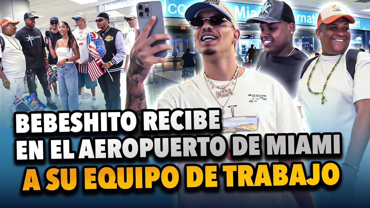 BEBESHITO recibe a su banda (la Marca Mango) en Miami 🇺🇲