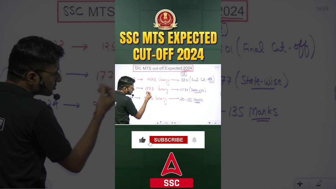 SSC MTS Expected Cut-off 2024