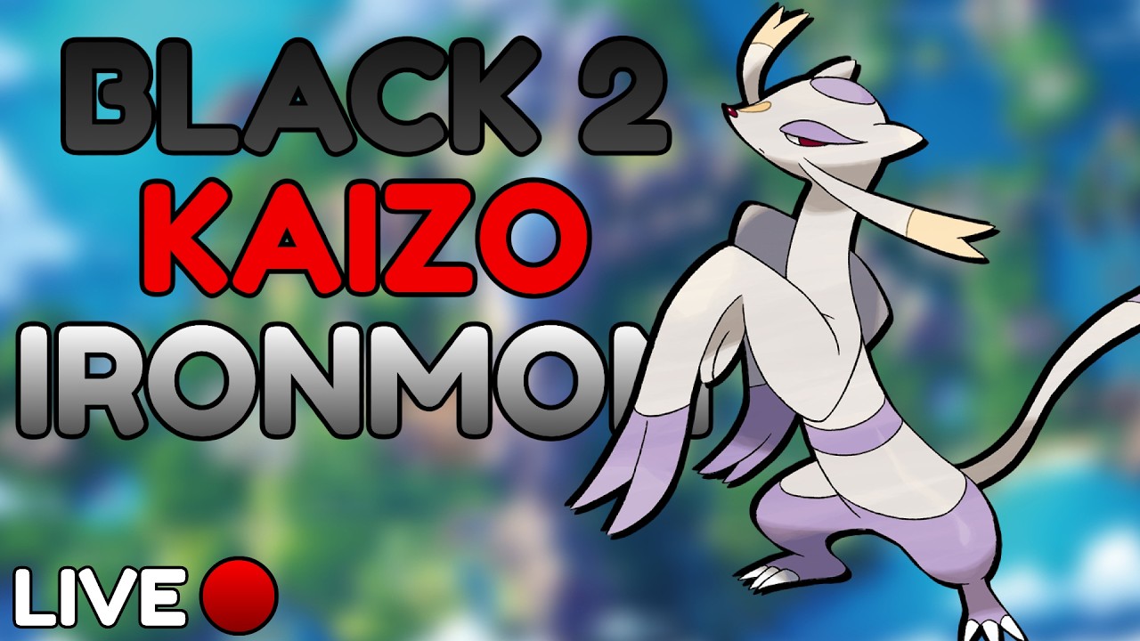 Continuing Pokemon BLACK 2 KAIZO IRONMON for the First Time! | Live