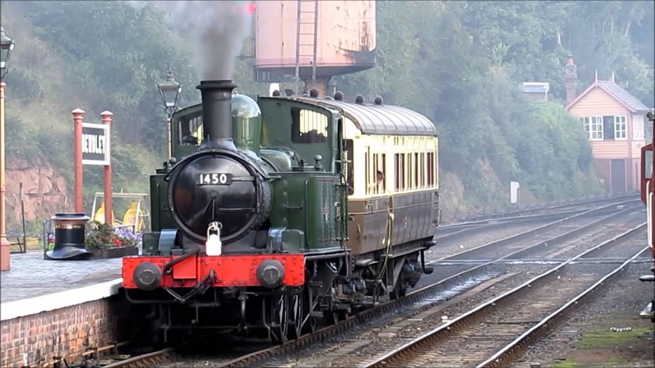 GWR 1450T loco  with autocoaches Severn Valley Railway Gala Autumn 2015