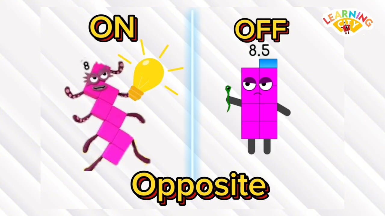 NUMBERBLOCKS LEARN THE OPPOSITE WORDS | ANTONYMS WORDS | learning city