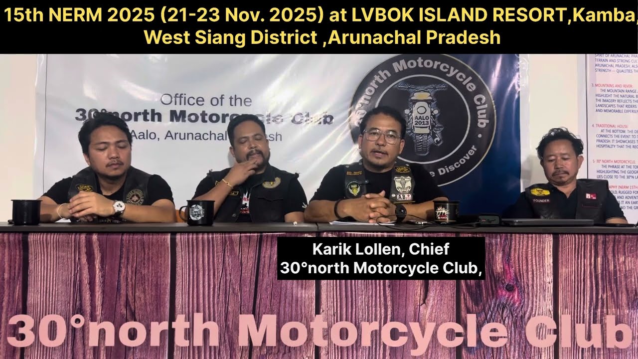 Are you excited for 15th NORTH EAST RIDERS MEET?? Here is the details | 30°north MC Aalo