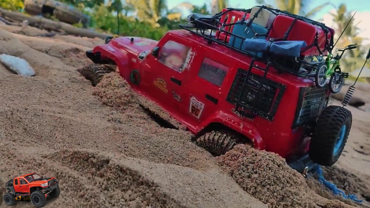 Mud, Power, and Grit: Red RC Car Takes Off-Road to the Extreme,Rc RED 50