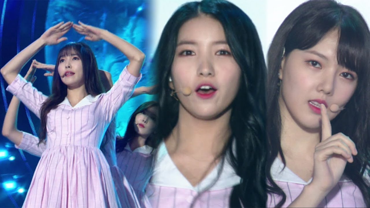 "ADORABLE" GFRIEND (девушка) - Summer Rain (летний дождь) @ популярная песня Inkigayo 20171001