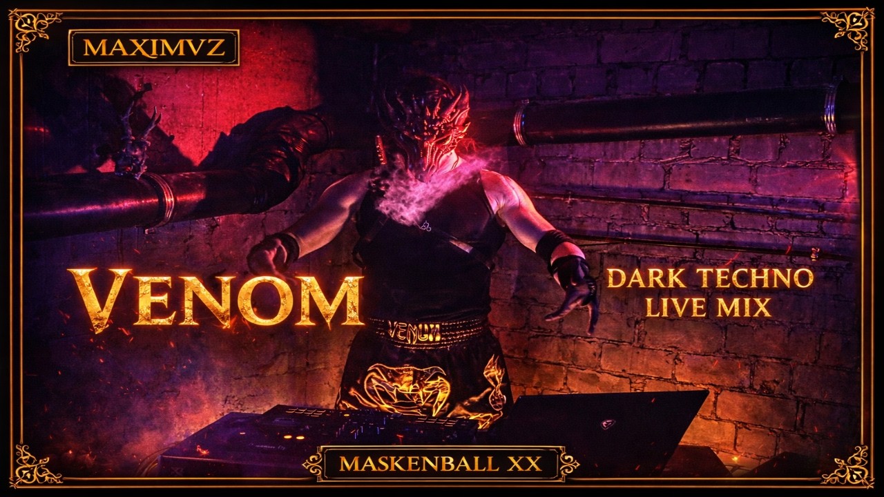 Dark Techno Live Set | VENOM | Underground Mix | MAXIMVZ - Maskenball XX