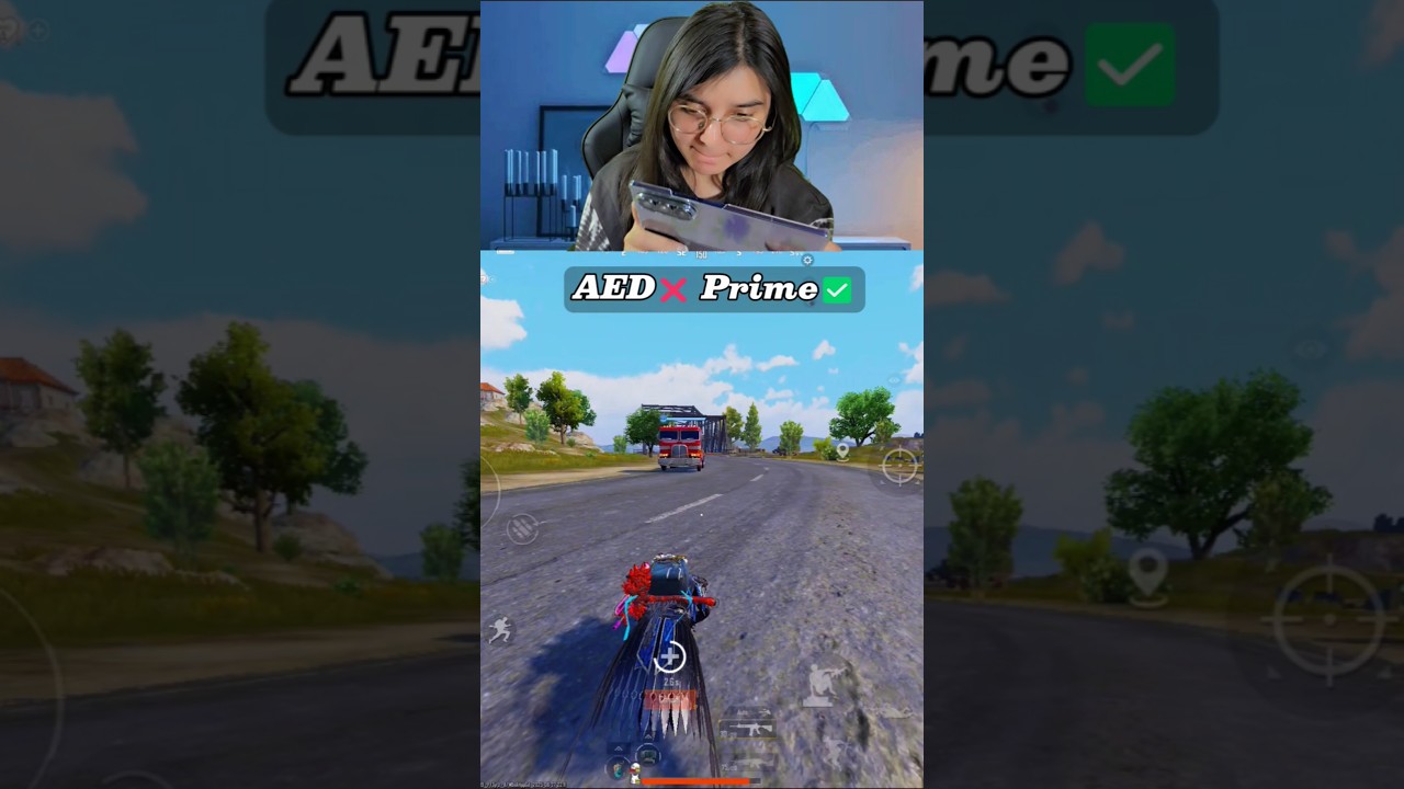 AED 🚫 Prime ✅️ #shorts #bgmi #pubgmobile