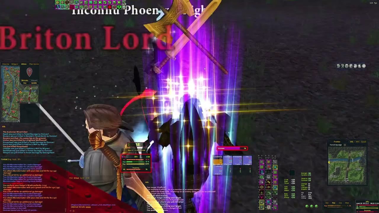 DAoC Ywain - Savage POV - 5-6man tower defense