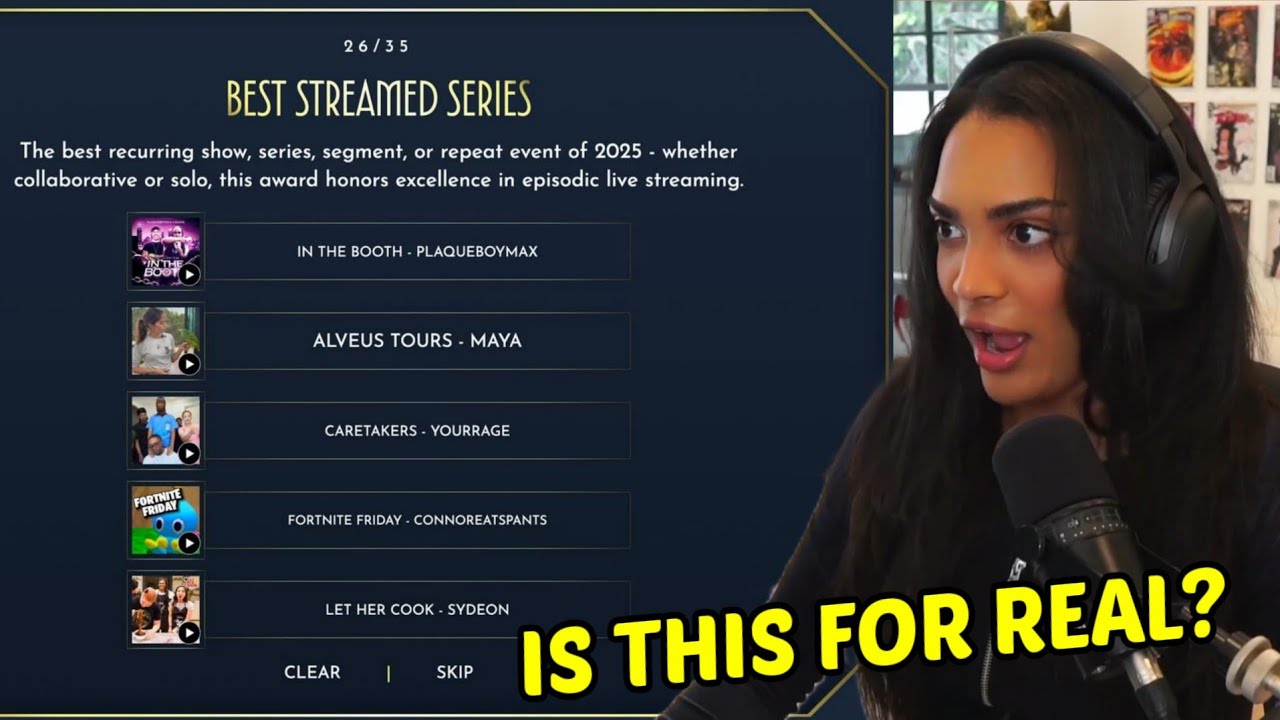 Sydney on Being Nominated in Streamer Awards