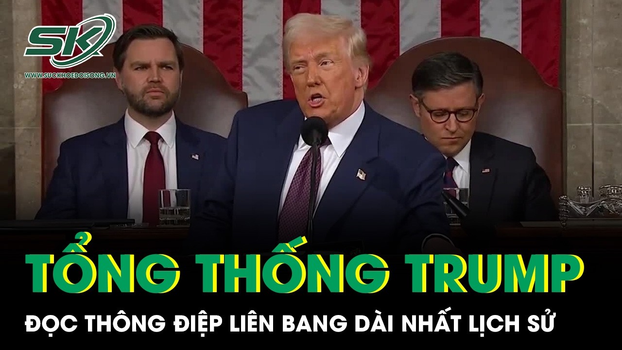 Ông Trump đọc Thông điệp Liên bang, tuyên bố “nước Mỹ bước vào kỷ nguyên vàng”