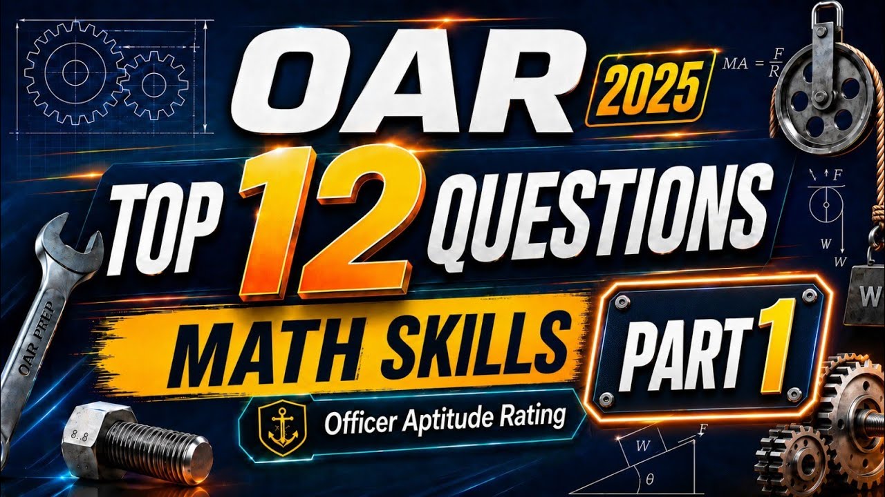 NAVY OAR Math Skills Review 2025 Part #1