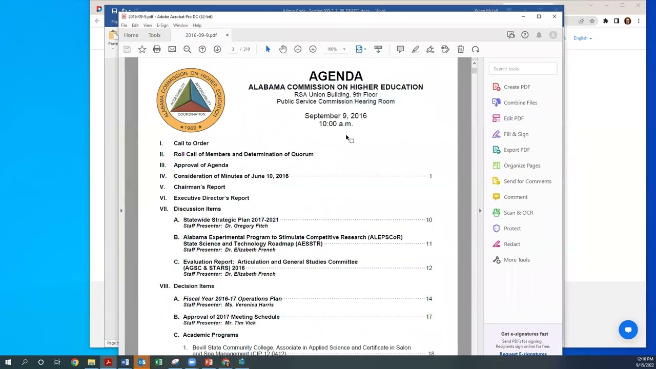 Administrative Procedures Open Forum—Program Review, part 5 (Recorded on 9-15-2022)