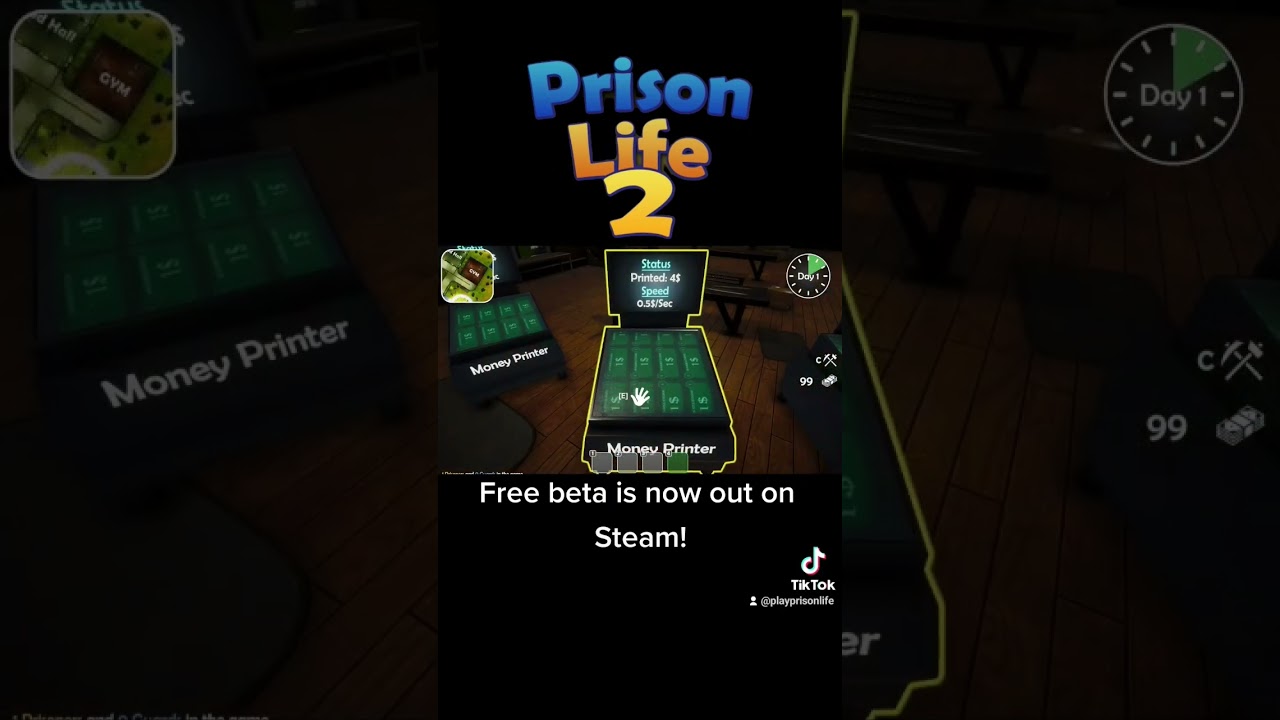 💸💸💸Wishlist Prison Life 2 on Steam! #gaming #steam #prisonlife2 #prisonlife #multiplayer