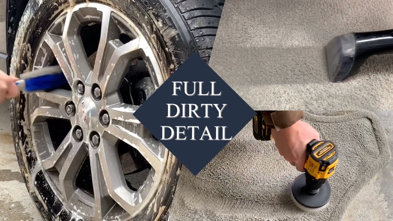 DIRTY CAR DETAILING | Deep Cleaning Dirty Car Interior and Complete Exterior Detail