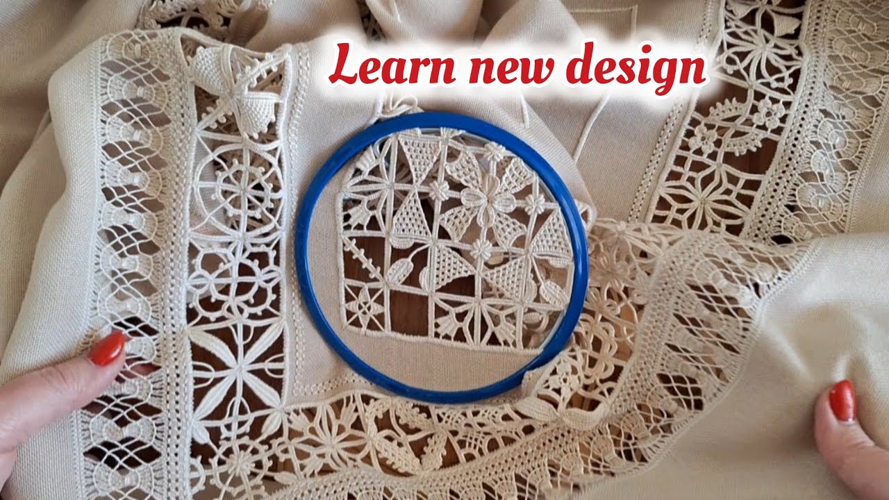 Hand embroidery design 🪡 ♥️ : Learn 2 designs step by step  , needlework tutorials for beginners 