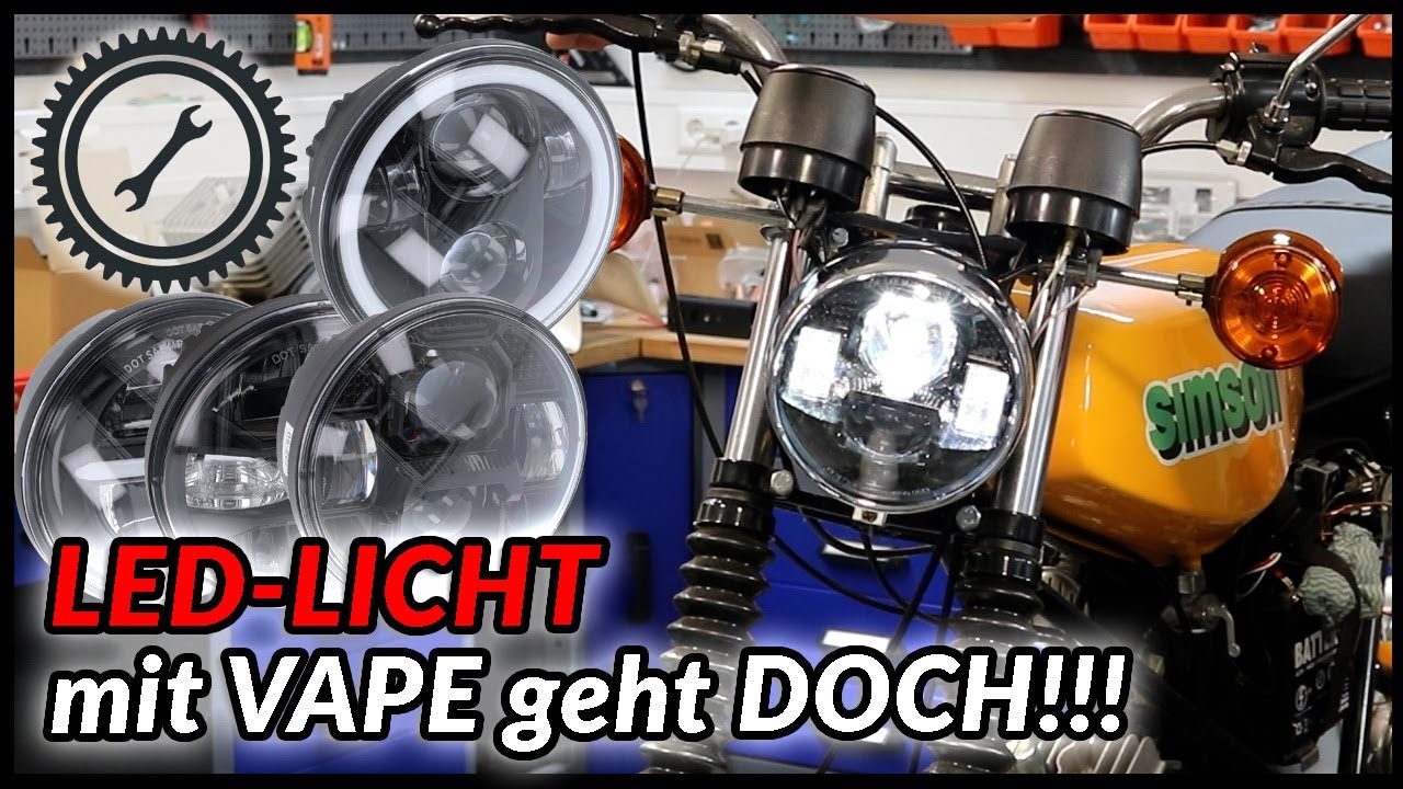 Simson mit LED-Scheinwerfer und normaler Vape - Wie funktioniert das?