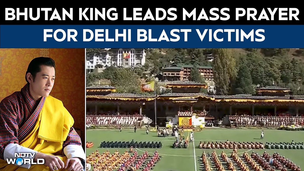 PM Modi Bhutan Visit | Bhutan King Leads Mass Prayer For Delhi Red Fort Blast Victims
