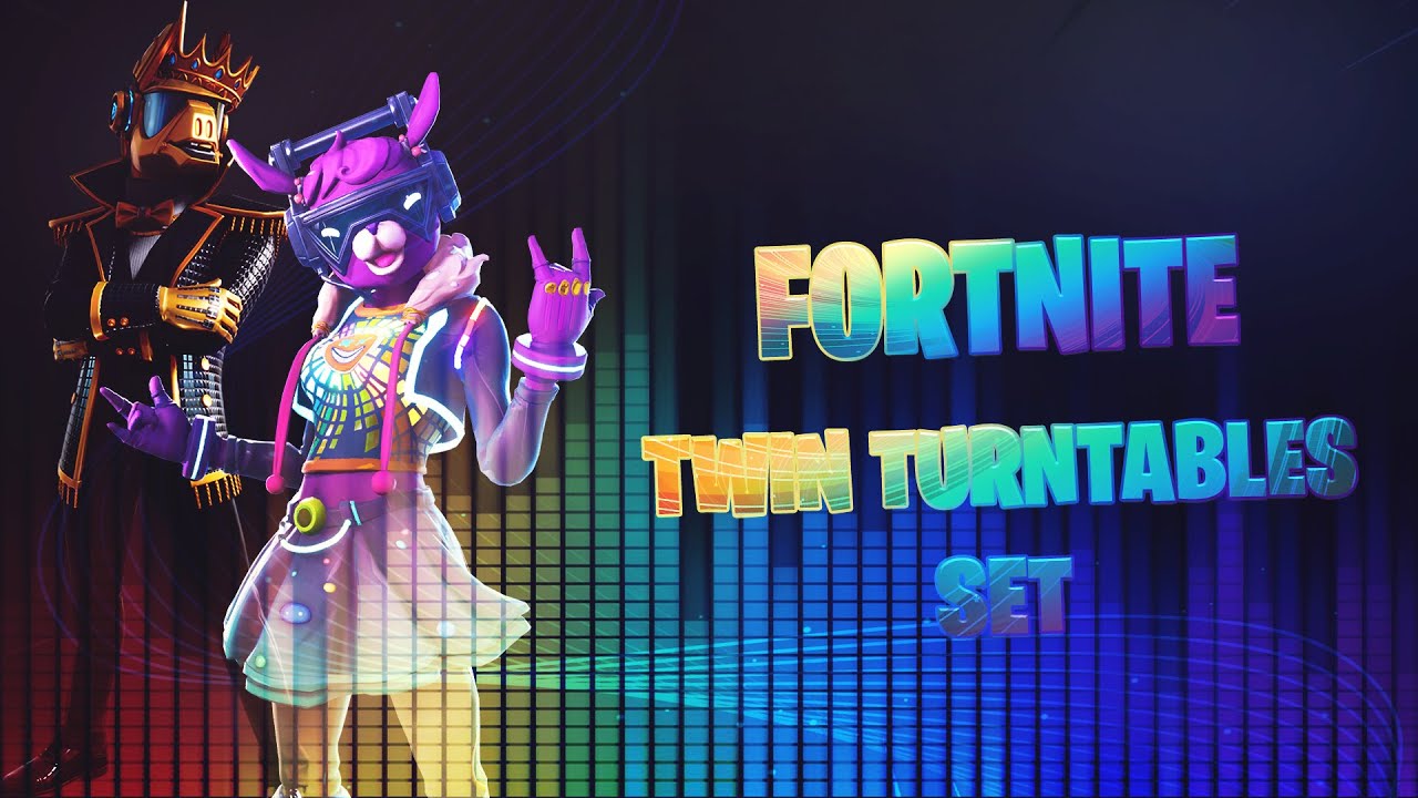 Twin Turntables Set! Skin Set Showcase - Fortnite Battle Royale