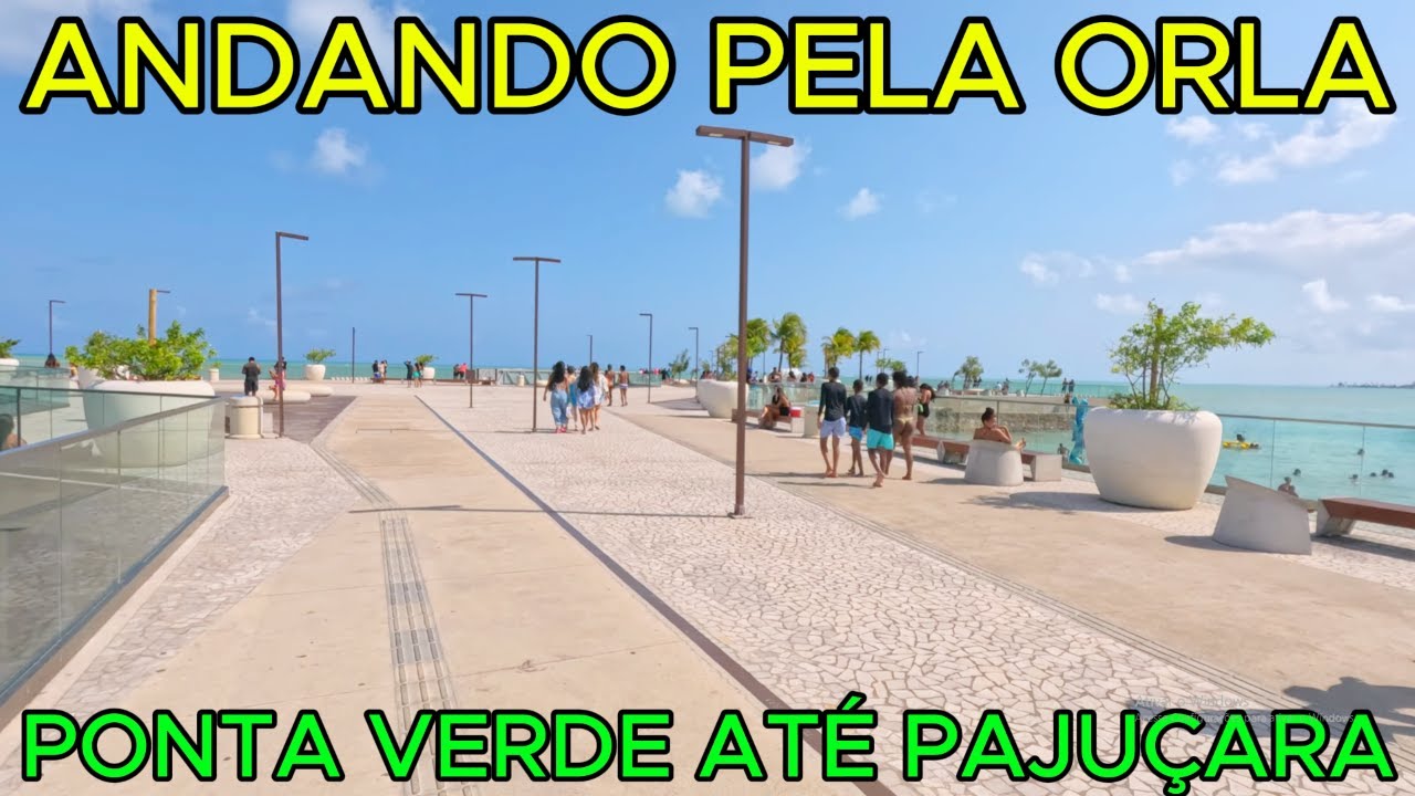 Andando pela Orla | Ponta Verde até Pajuçara | Maceió - AL | 4K UHD