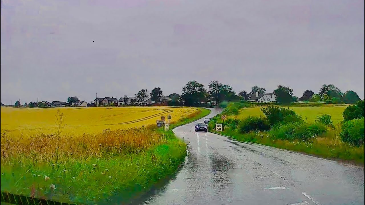 Relaxing driving in the rain in the UK 🌧️ 🇬🇧 | Rain sound ASMR driving