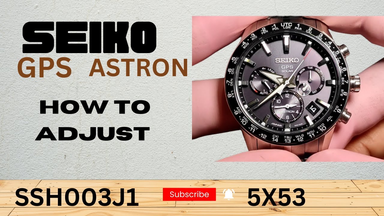 How to Set Time manually Seiko Astron GPS SH003J1 [5X53] @timewatchdc