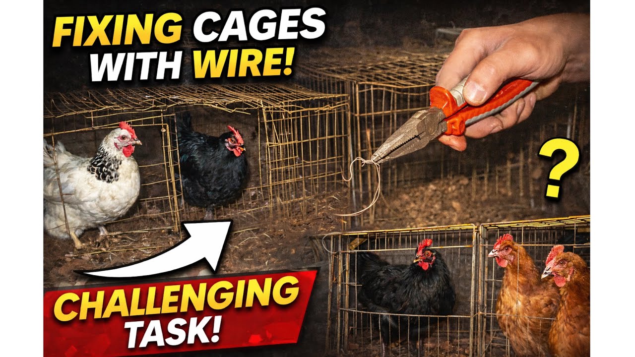 Sussex, Australorp & Lohman Brown Cage Repair 🐔 | Haye Oh Gurbat Teri Behan | Full Struggle Vlog