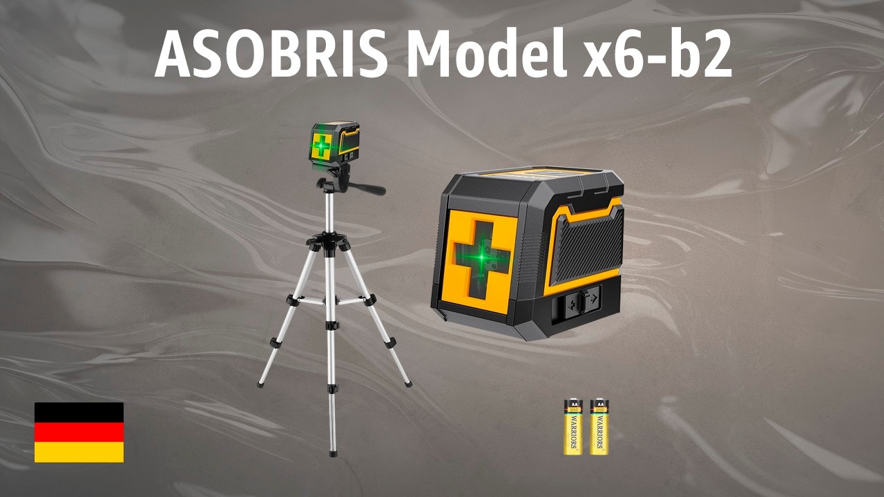 Laser Wasserwaage ASOBRIS Model x6-b2 | TEST | Deutsch