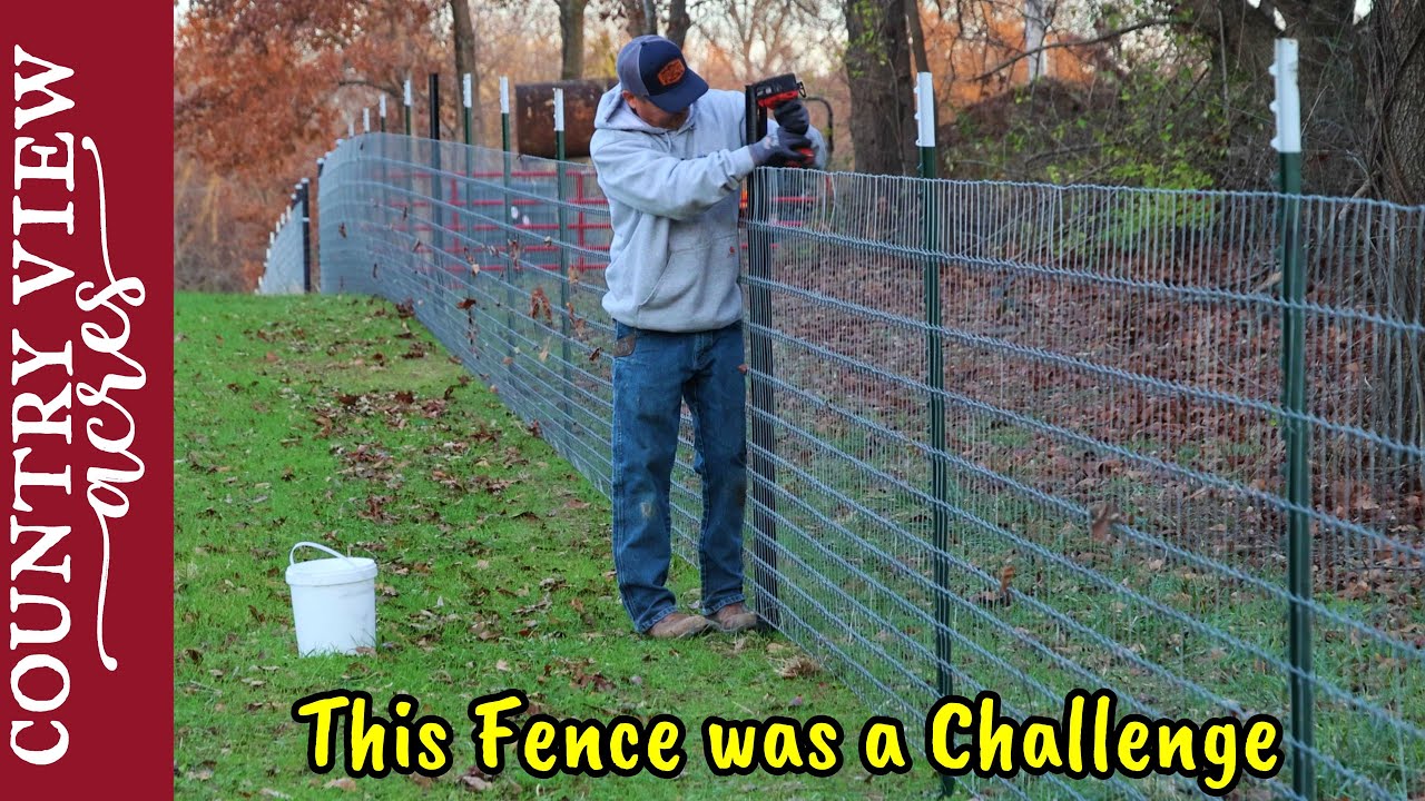Fencing Through Uneven Terrain and Keeping it Nice and Tight.