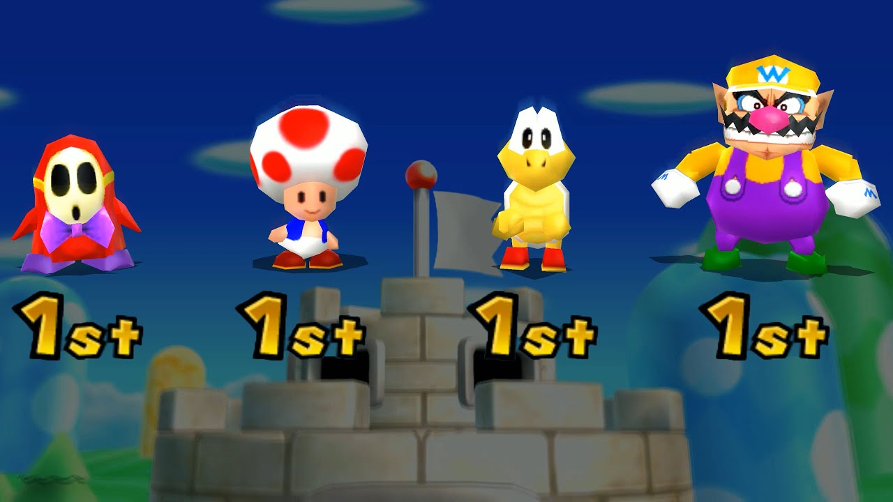 Mario Party 9 Mod - Wario Vs Shy Guy Vs Toad Vs Koopa Troopa #Marioparty9Mod