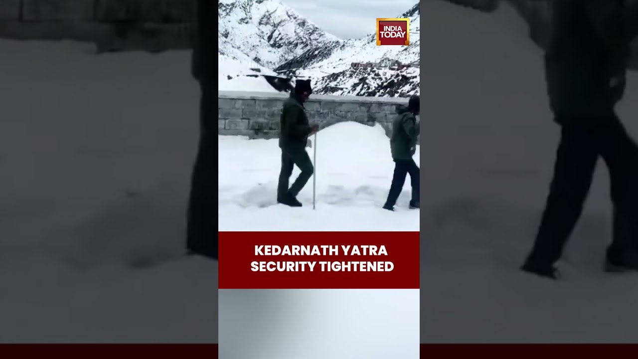 Rudraprayag: Kedarnath Yatra Security Tightened, Police Inspect Pilgrimage Route