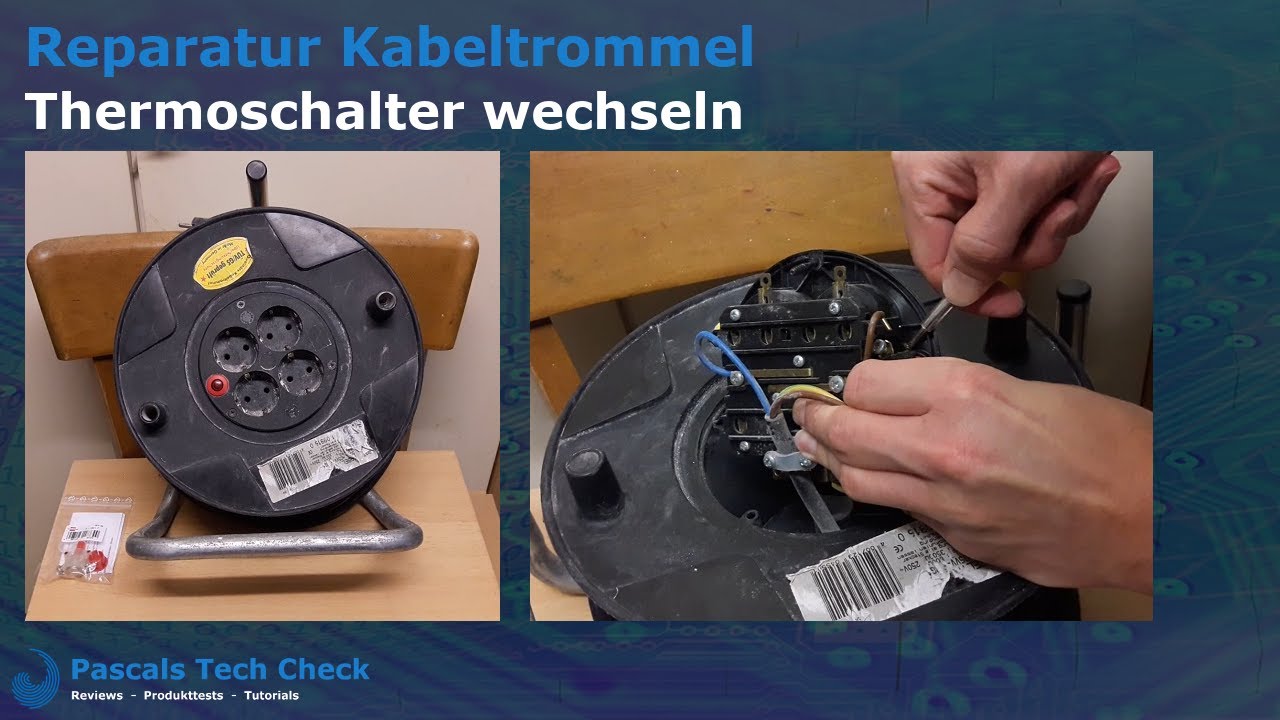 Kabeltrommel reparieren - Thermoschalter wechseln || Anleitung und Tipps für die Reparatur