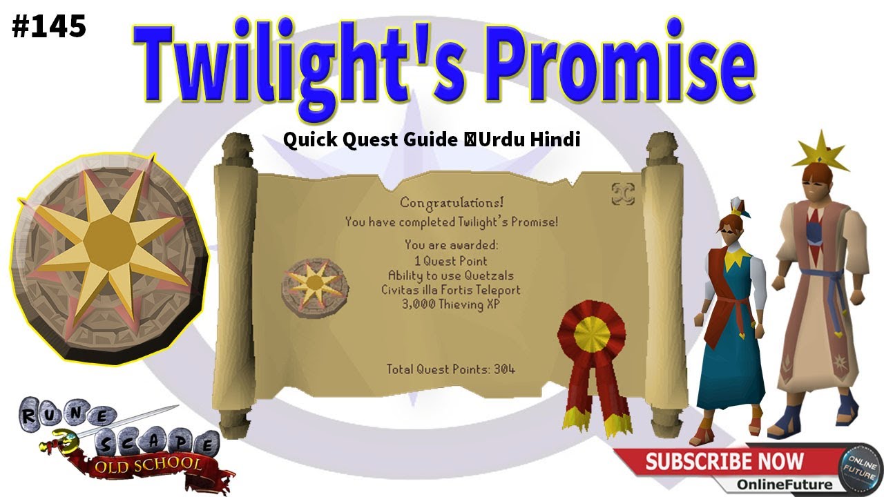 OSRS│How To Complete Twilight's Promise Quest 2024│Urdu Hindi
