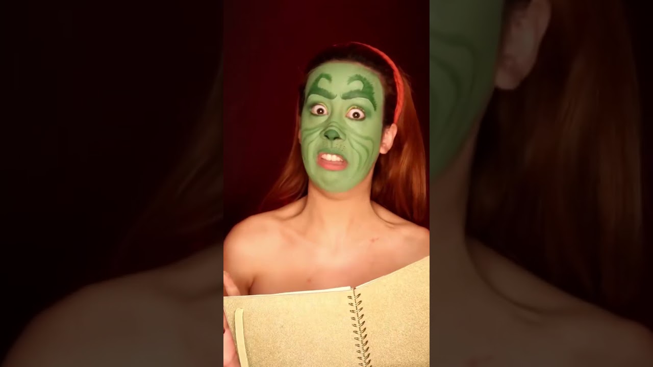 Vale repostar meu #grinch hoje ?? 🤩💚 #makeup #natal #natal2021 #camilapudim #shorts