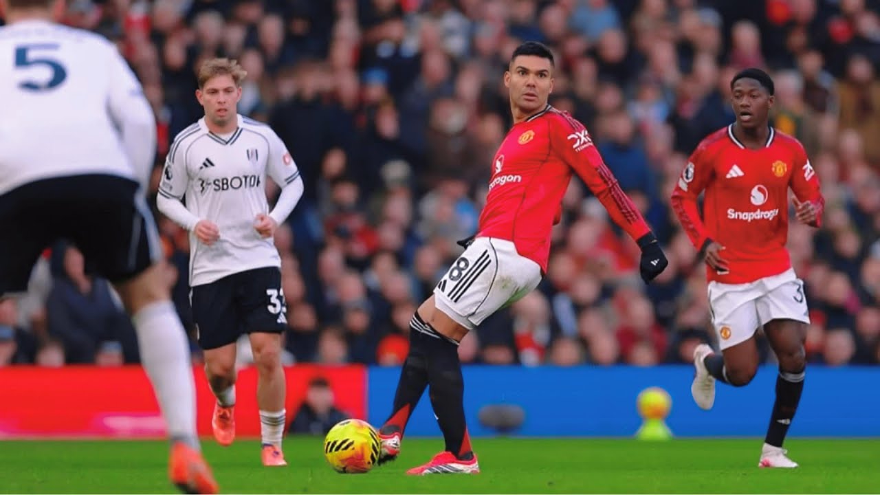 Midfield Genius Casemiro Goal & No Look Assist VS Fulham | Man United 3–2 Fulham 2025/26