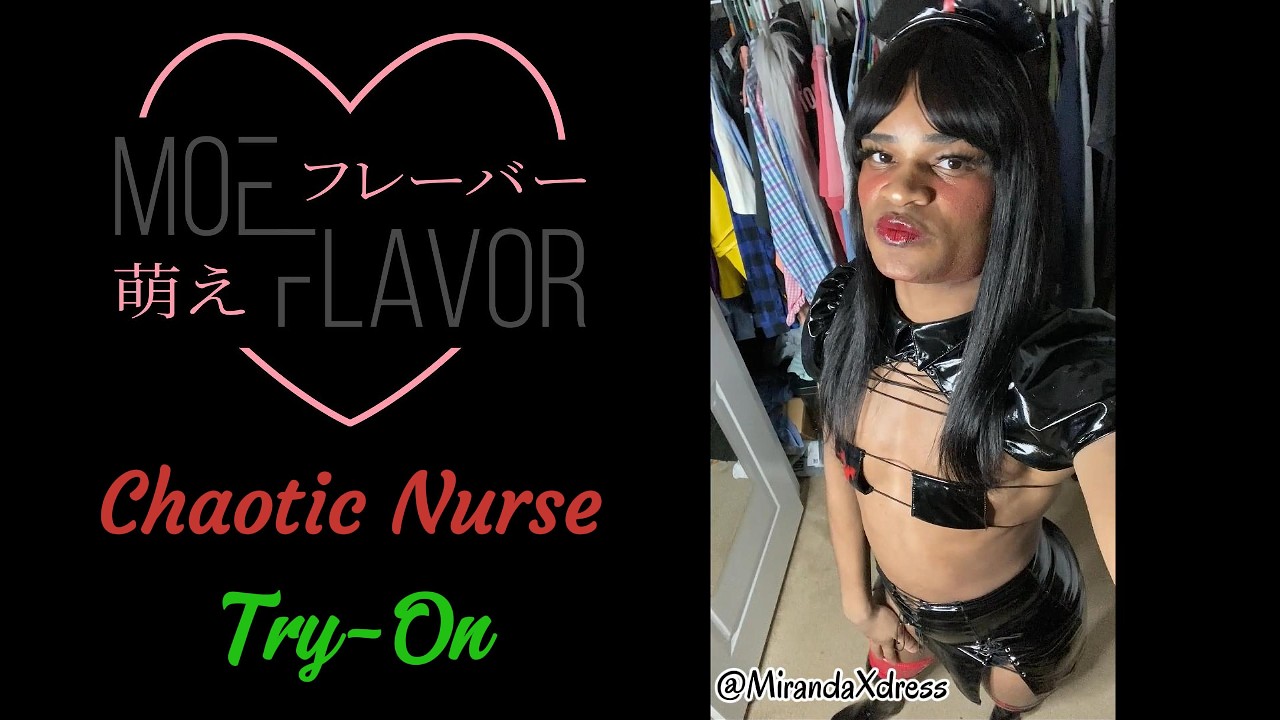 Crossdresser Girl Trys On Nurse Costume
