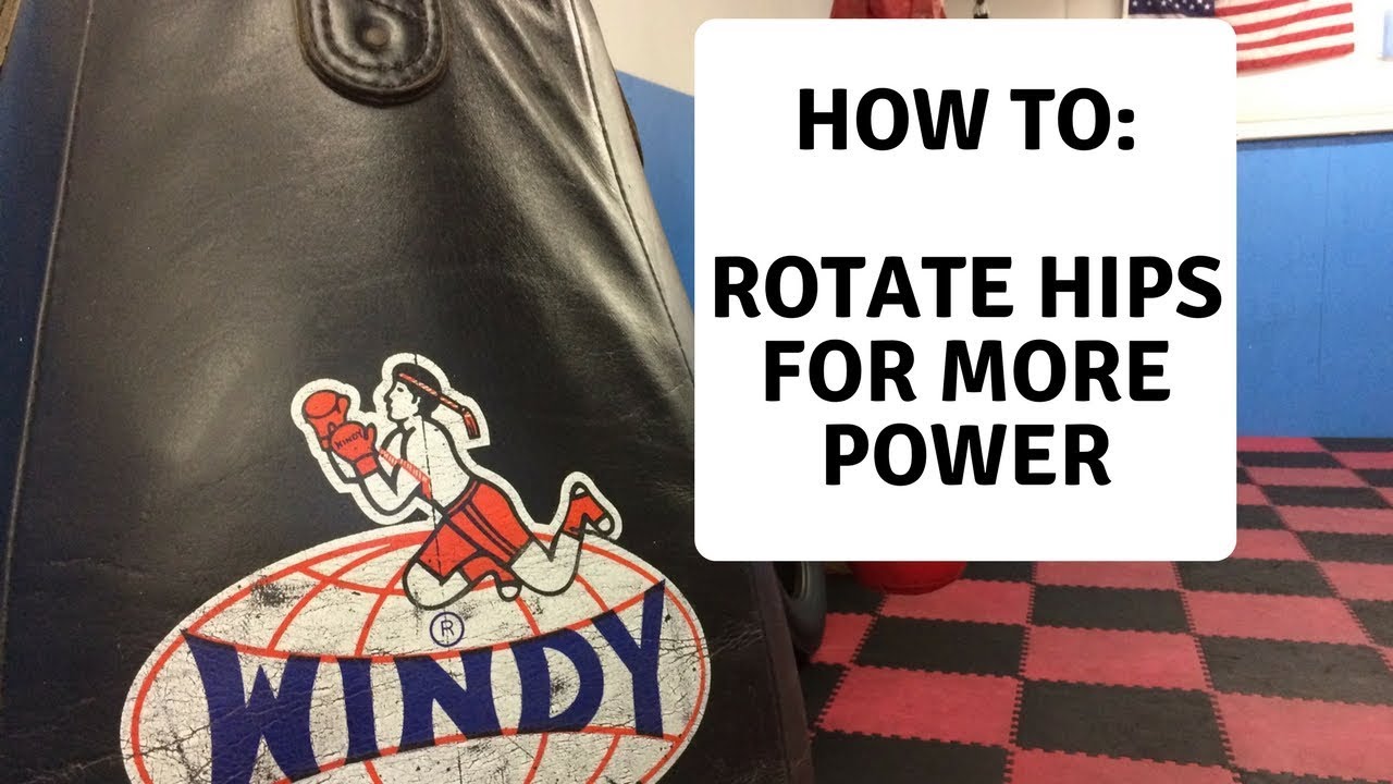 Muay Thai Drill: Basic  Rotating the hips for power