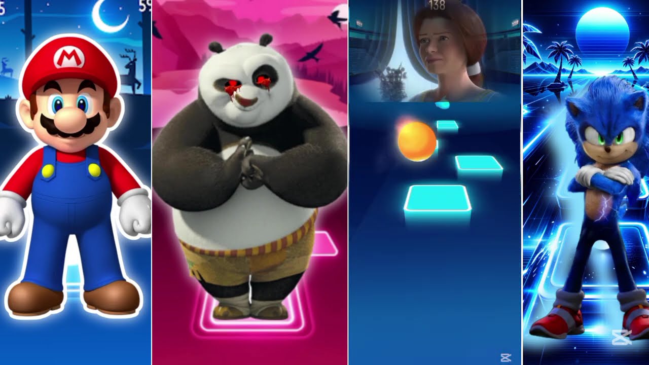 Kung Fu Panda & Super Mario Vs Shrek & Sonic extreme battle #2.