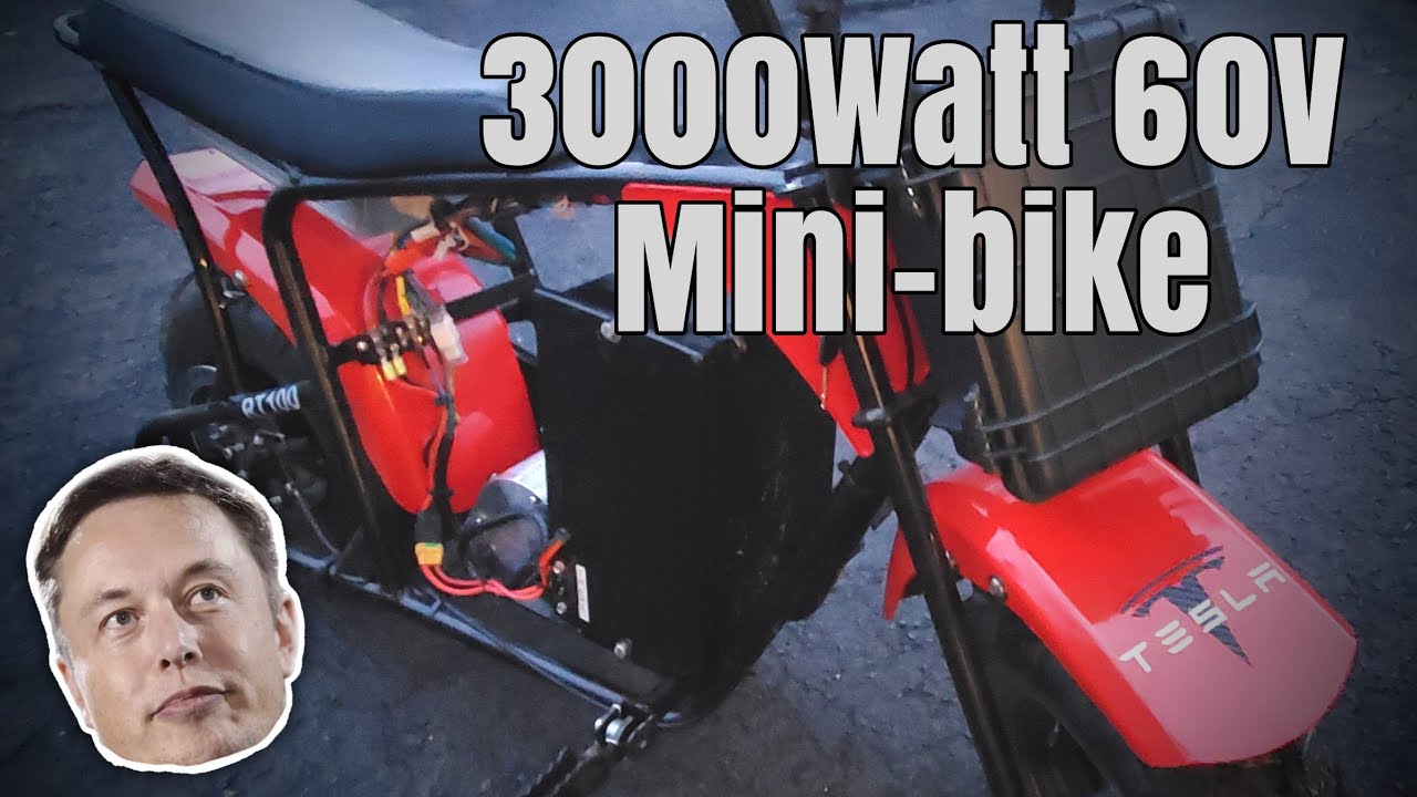 3000W 72V minibike at 60V test ride