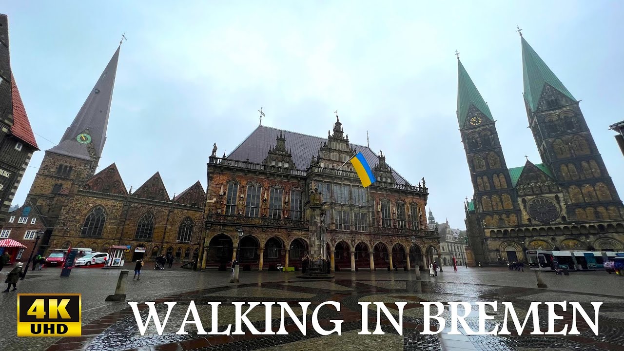 Walking in Bremen, Germany | 4K UHD | Walking Tour | My Experience | First Time in Bremen