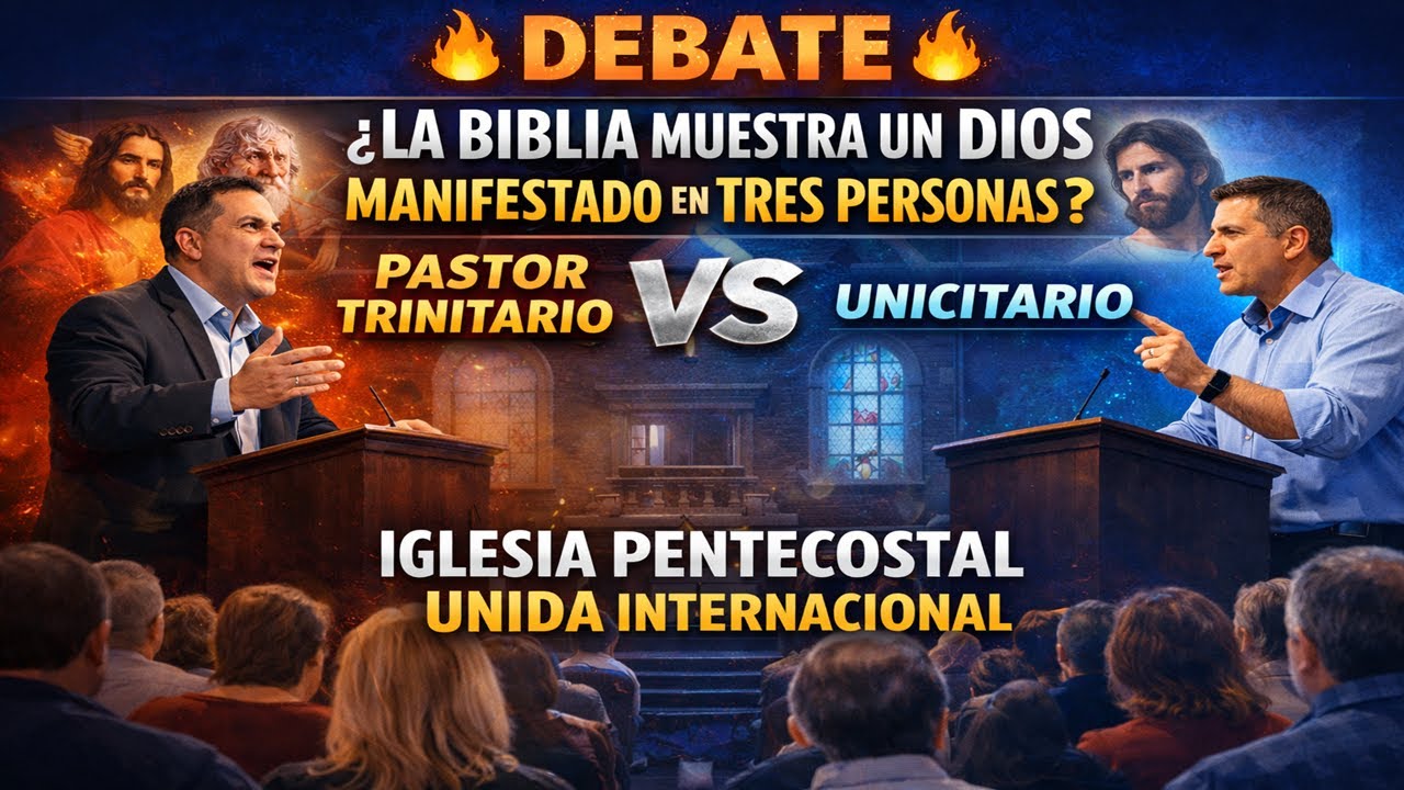 DEBATE ¿LA BIBLIA MUESTRA UN DIOS MANIFESTADO EN TRES PERSONAS? PASTOR TRINITARIO VS UNICITARIO