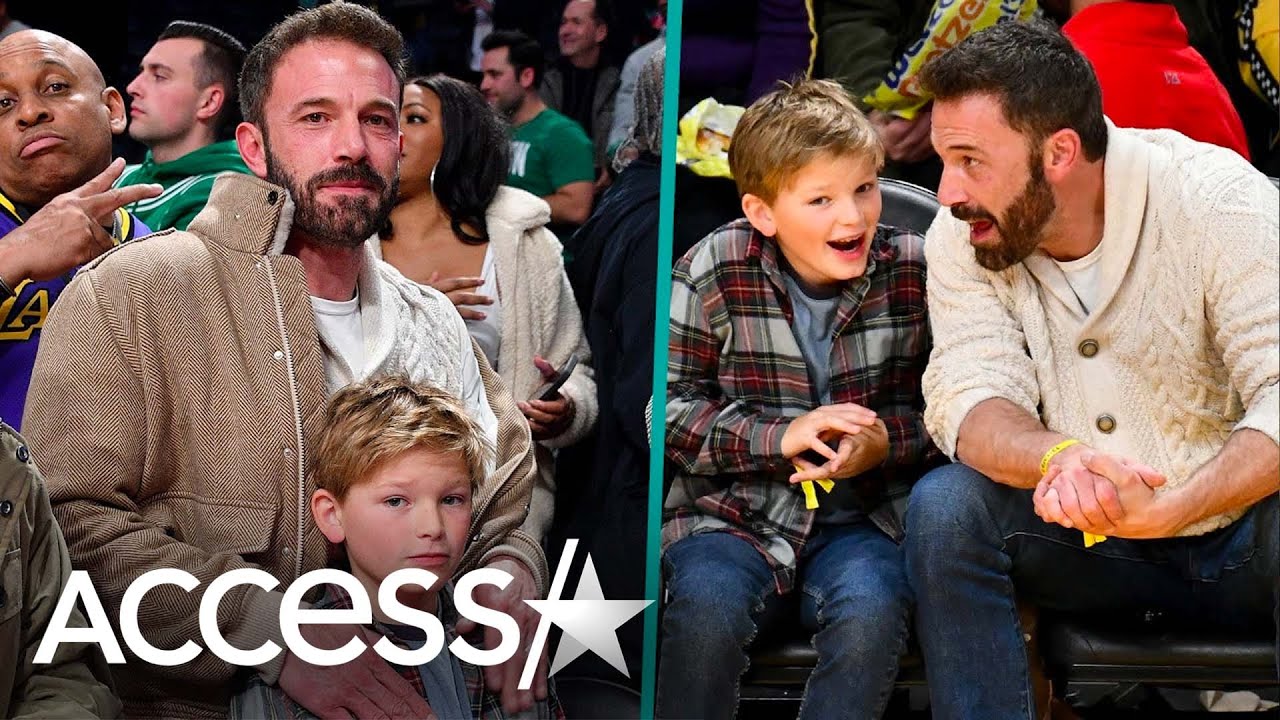 Ben Affleck & Son Samuel Have Father-Son Night Out At Basketball Game