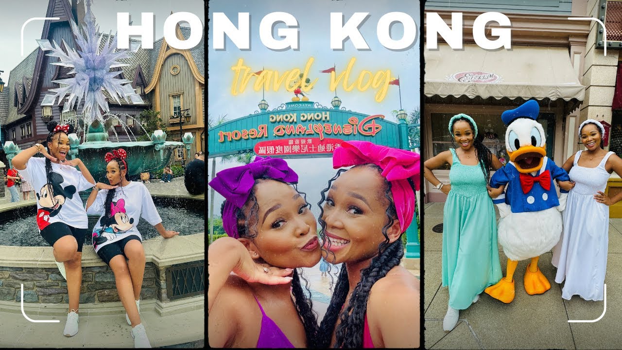 Travel Vlog | 2Days at Disney Land Hong Kong | Upgrade on Cathay Pacific |Centtwinz Travel