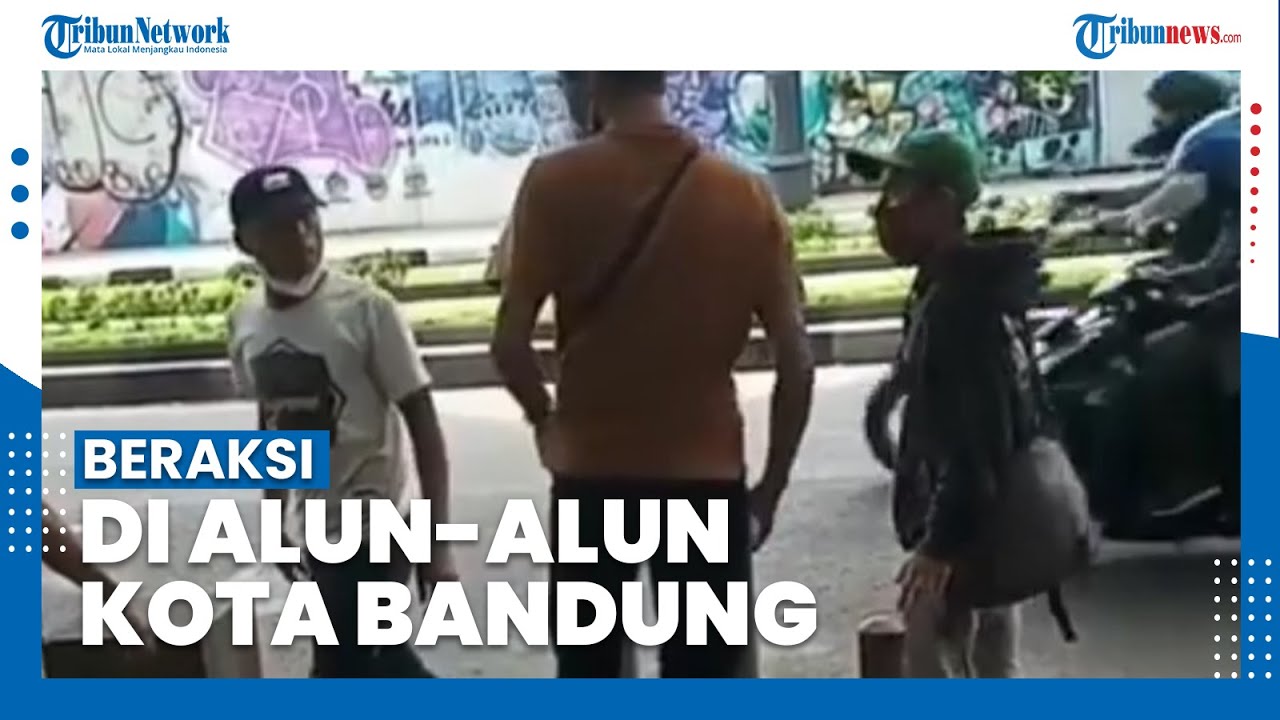 Viral Video Aksi Sekelompok Copet yang Beraksi Di Alun-alun Bandung, Triknya Mengalihkan Perhatian