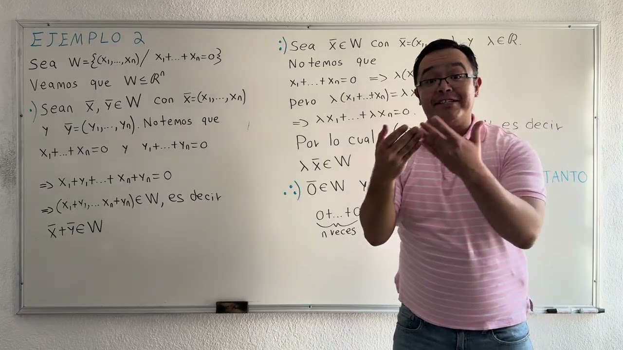 Definición de subespacio vectorial y algunos ejemplos