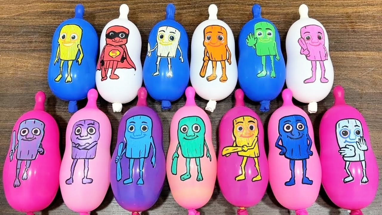 Making Slime With Transparent Balloons - Relaxing Sound -Satisfying Slime - NO EDITING VIDEO #4k