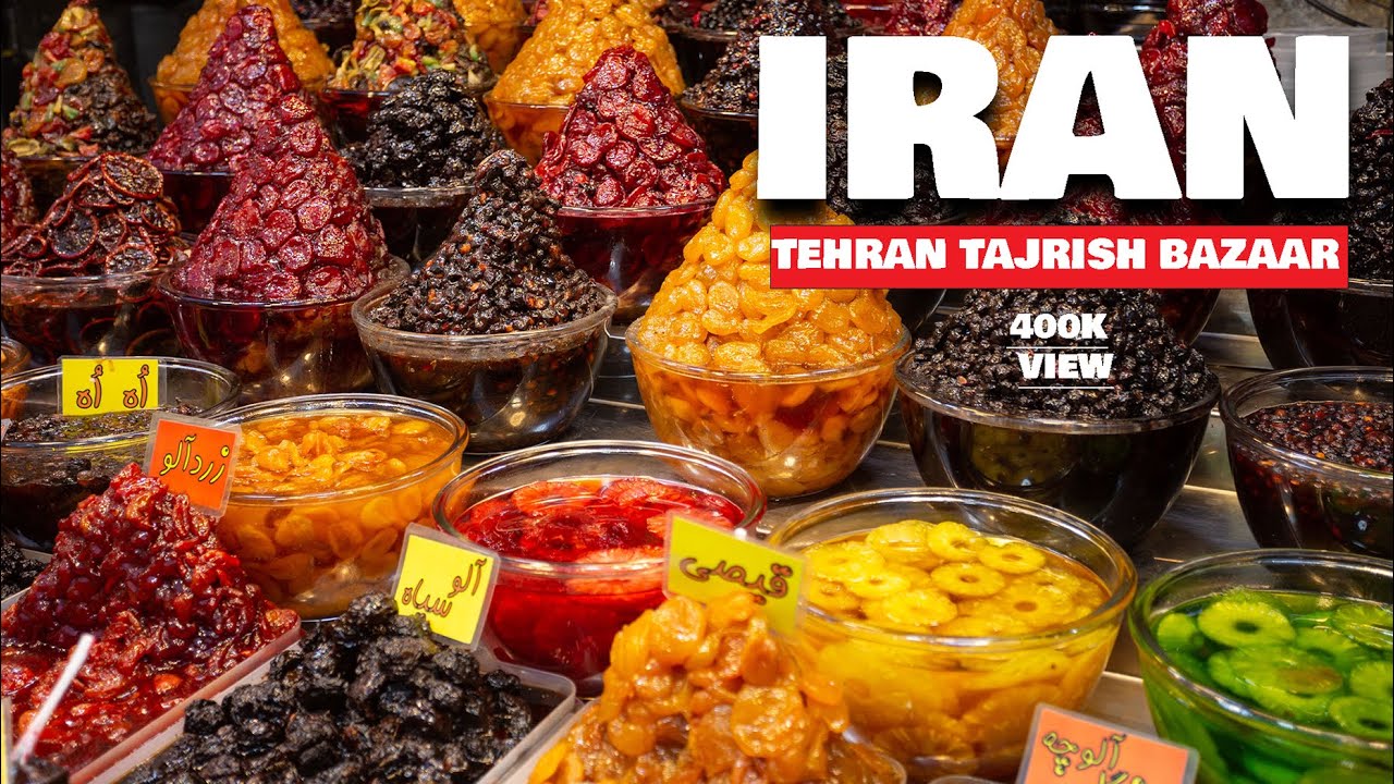 Iran Market Tour[4k60fps]-Tajrish Bazaar in Northern Tehran