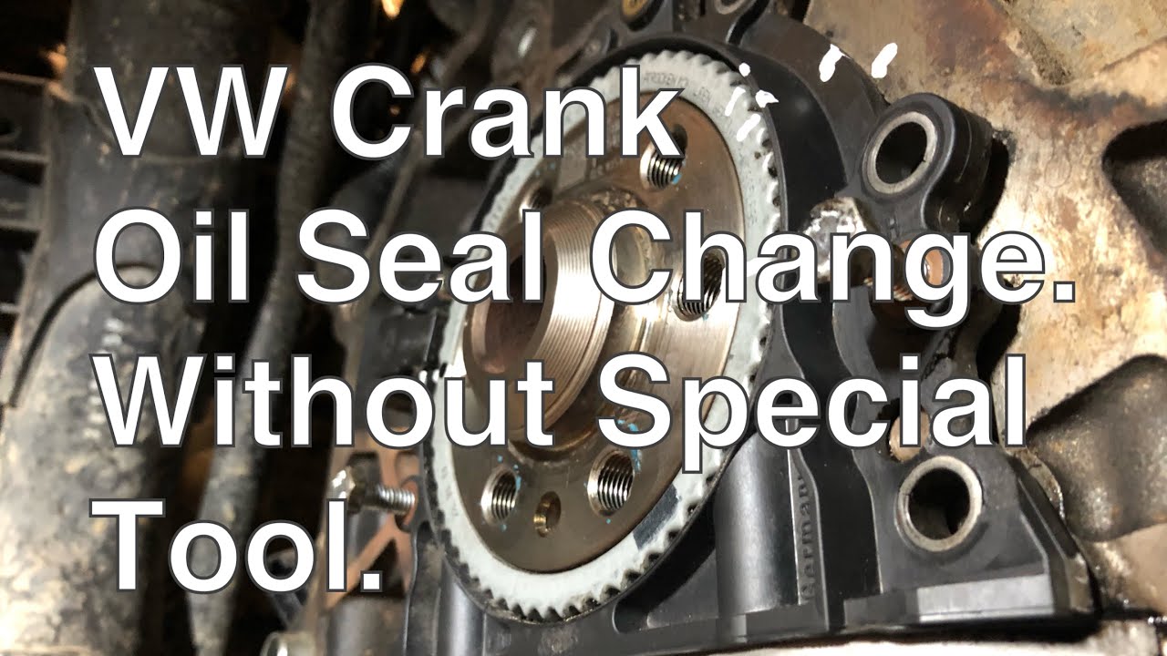 Volkswagen 1.6 TDI Crank Oil Seal replacement. Without special tools.