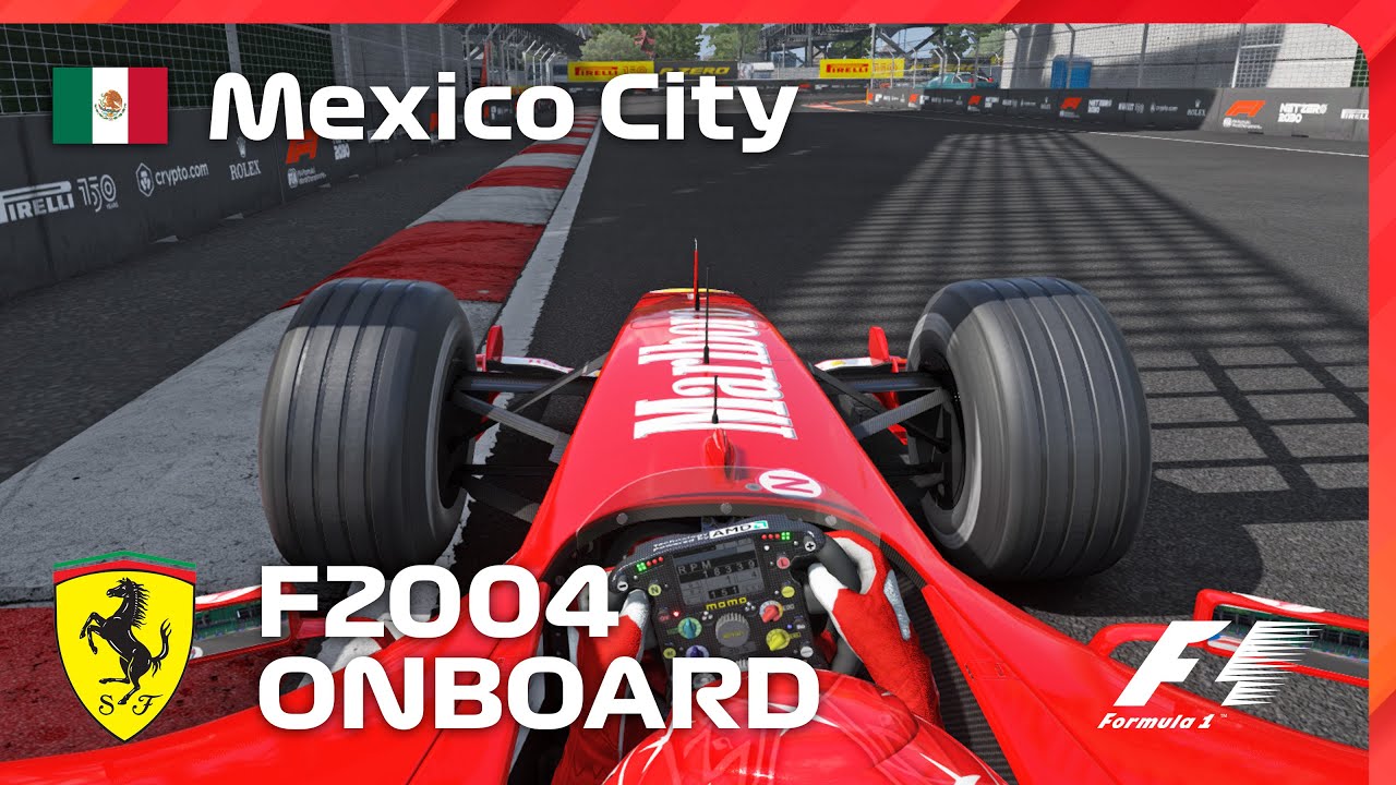 Ferrari F2004 - Mexican GP Onboard Lap + Engine Startup | Assetto Corsa