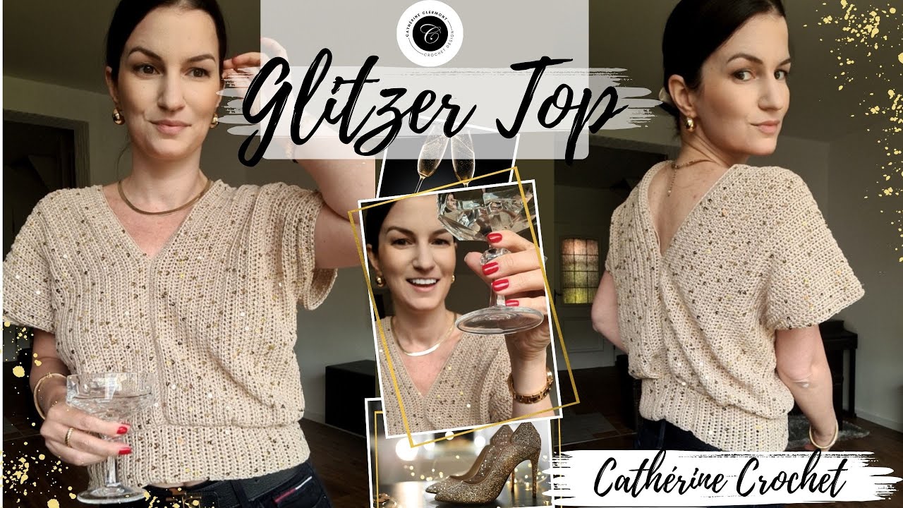 Glitzer Top häkeln / Glitzer Häkeltop ✨ | Einfaches DIY Häkel-Tutorial (Anfänger geeignet!)